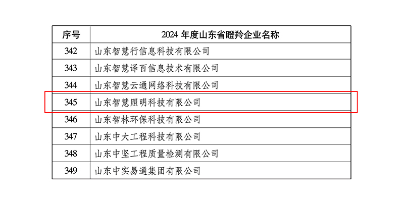 【2024-12-31】喜報(bào)！山東智慧照明科技有限公司被認(rèn)定為山東省瞪羚企業(yè)C.jpg